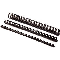 Razorline Plastic Binding Comb Black 16mm box of 100